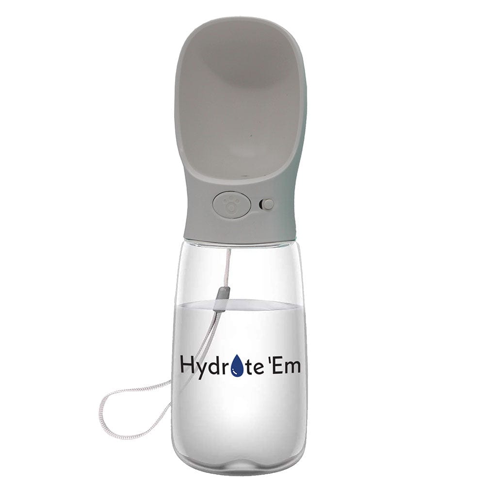 Hydrate'Em travel water bottle 550ml white