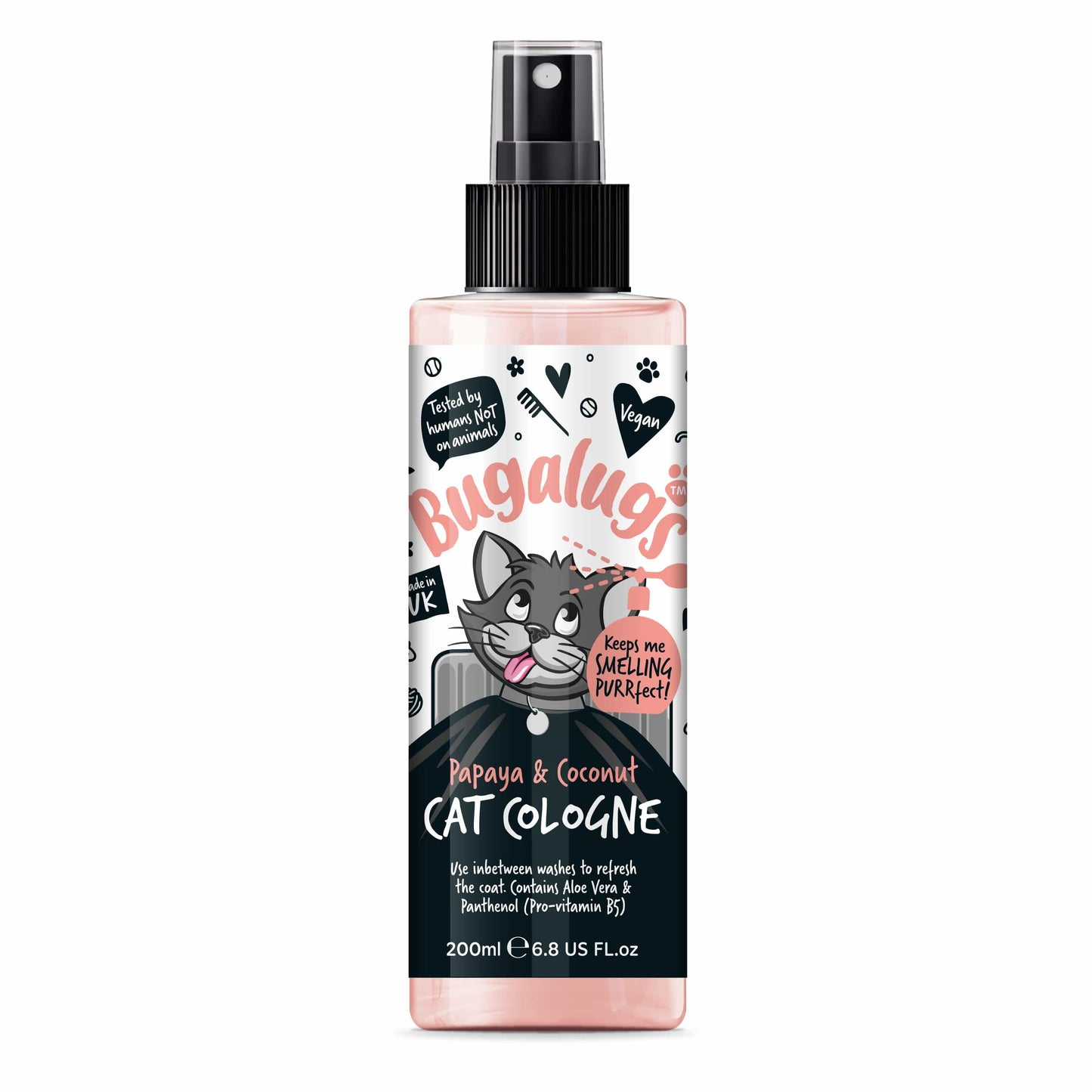Papaya & Coconut Cat Cologne front of bottle