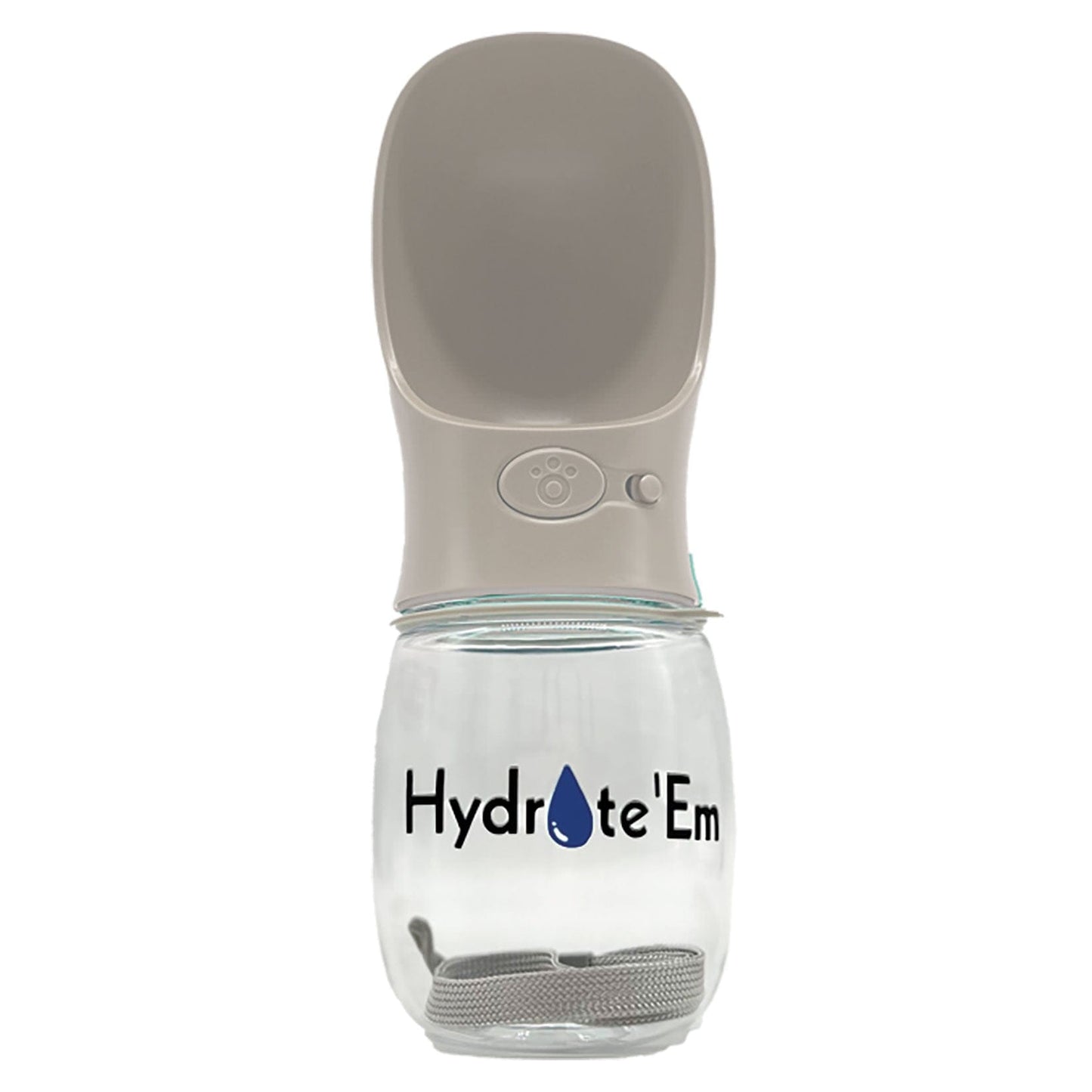 Hydrate'Em travel water bottle 280ml white
