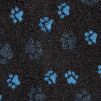 Charcoal paw print vet bedding by ProFleece  ocean paws
