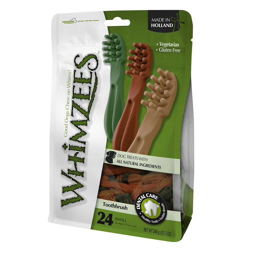 Whimzees Toothbrush Star - Natural, Gluten-Free Dental Chew for Dogs