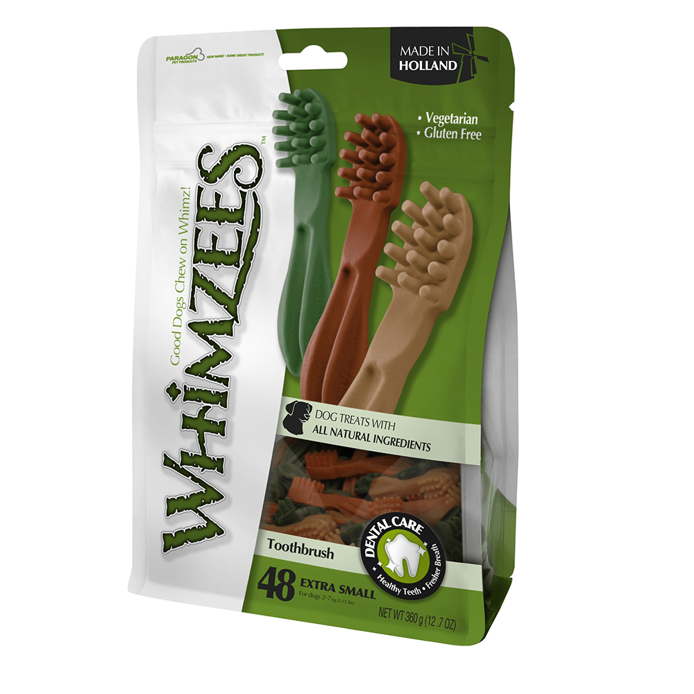 Whimzees Toothbrush Star - Natural, Gluten-Free Dental Chew for Dogs