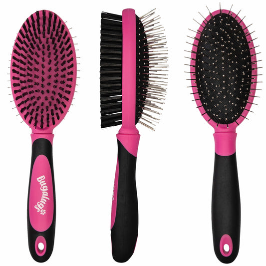 3 brushes showing all angles of the double sided brush