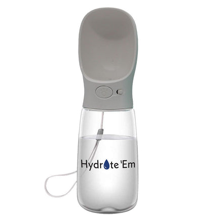 Hydrate'Em travel water bottle 550ml white