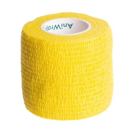 Aniwrap cohesive veterinary bandage  yellow