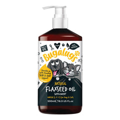front of flaxseed oil supplement for cats and dogs