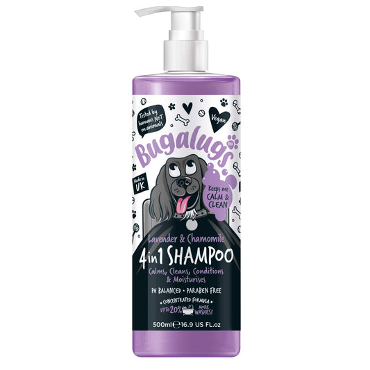 Bugalugs™ 4 in 1 Shampoo Lavender & Chamomile front of bottle