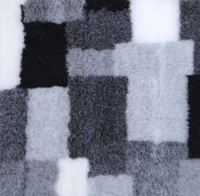 Patchwork vet bedding by ProFleece black and white