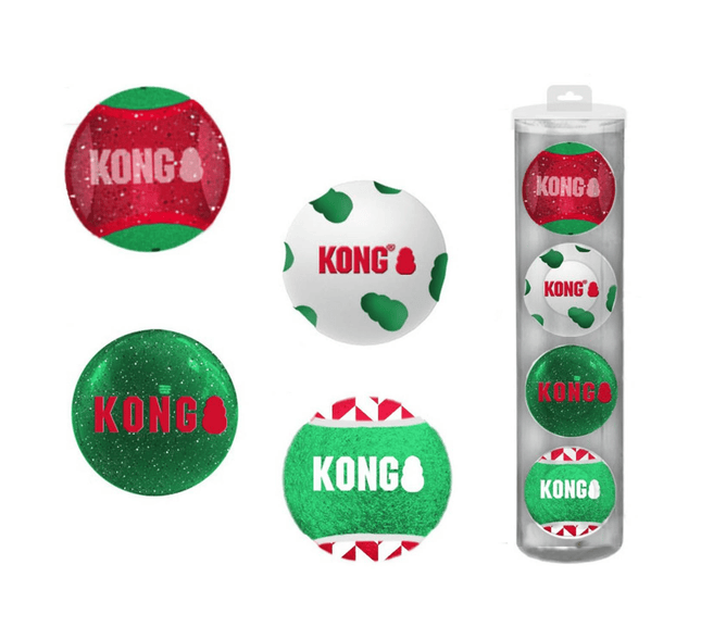 KONG Holiday assorted balls
