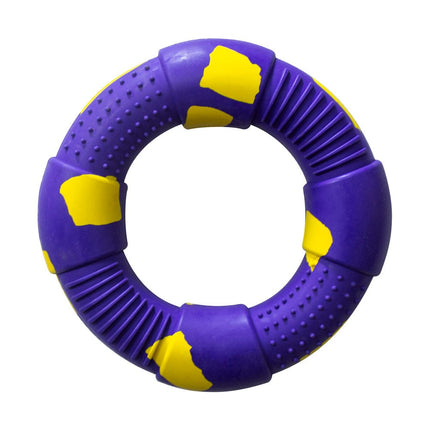  Dur rubber ring large purple and yellow