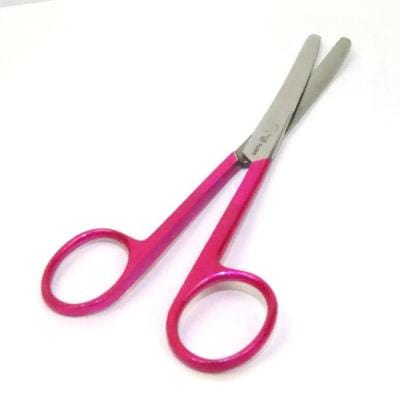 Nurses dressing scissors metallic pink
