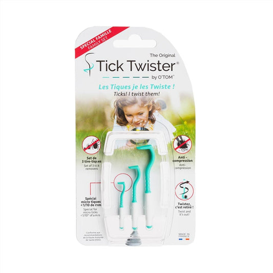 O tom tick twister blister pack with 3 hooks
