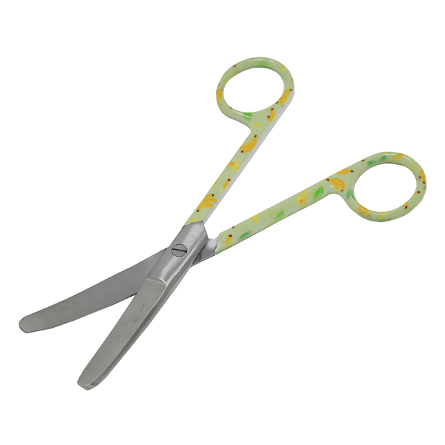 Patterned Dressing Scissors – 5½" Curved Stainless Steel