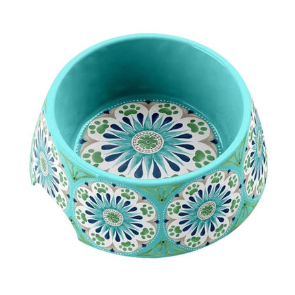 blue carmel medallion bowl