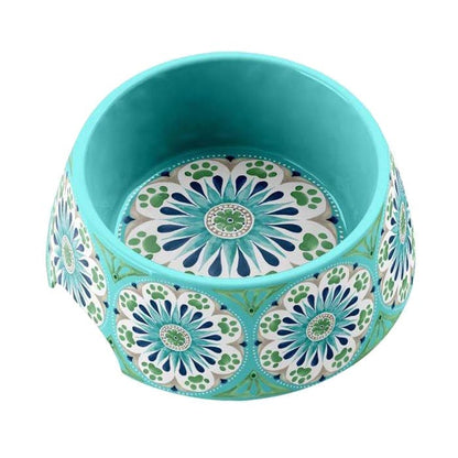 blue carmel medallion bowl