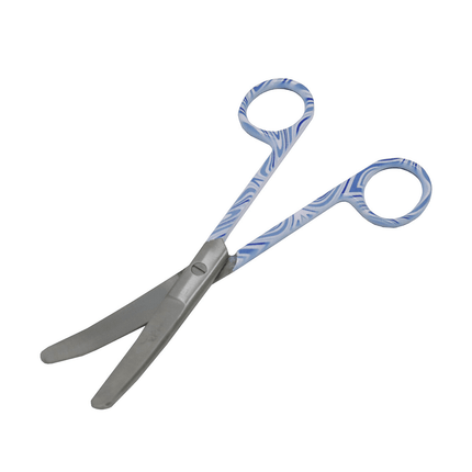 Patterned Dressing Scissors – 5½" Curved Stainless Steel