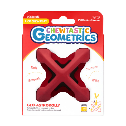 Geo-AstroRolly Red - Sensory Enrichment Toy
