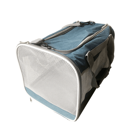 grey with grey trim Carry'Em Cat Carrier closed 