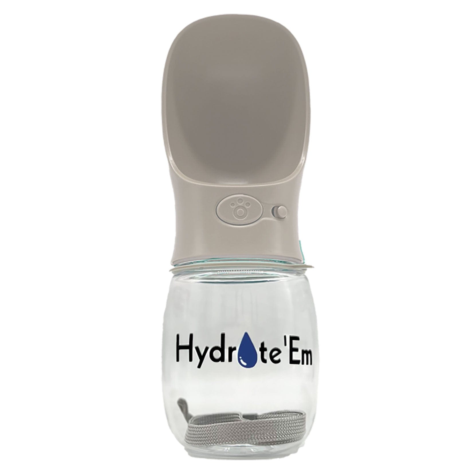 Hydrate'Em travel water bottle 280ml white