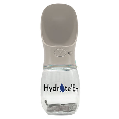 Hydrate'Em travel water bottle 280ml white