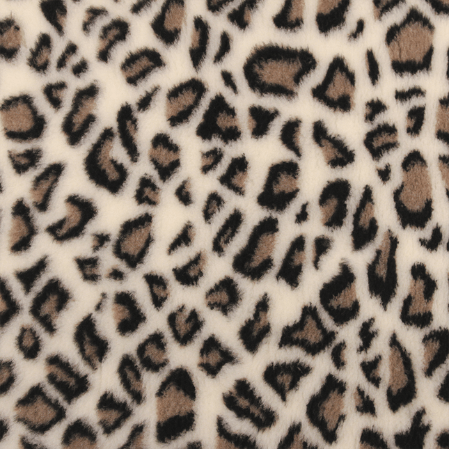 non slip profleece bedding in leopard print