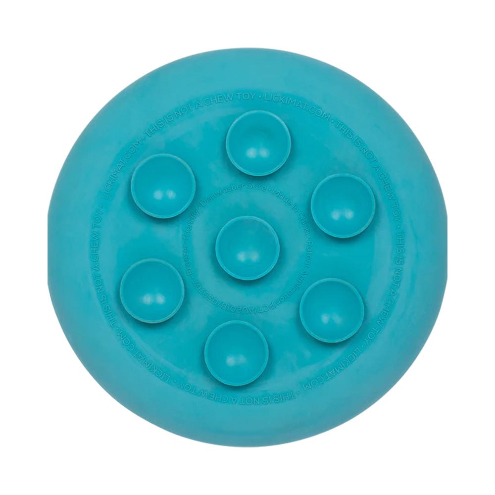 LickiMat UFO Slow Feeder with Suction Cups showing the suction cups on the bottom