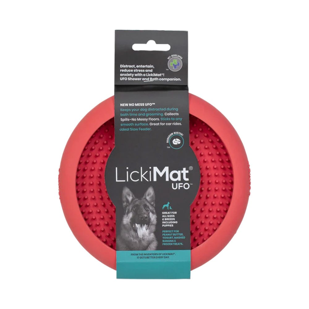 LickiMat UFO Slow Feeder with Suction Cups pink