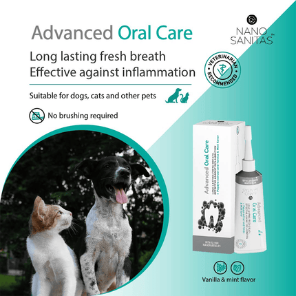 Dog & Cat Dental Gel 35ml | No-Brush Oral Care for Fresh Breath & Healthy Teeth
