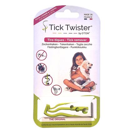 packaging for 3 hook family pack of o tom tick twister single pack