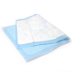 Puppy Pad folded over to show the top and bottom