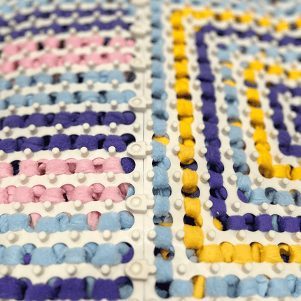 the back of noseypaws snuffle mats showing how they connect together