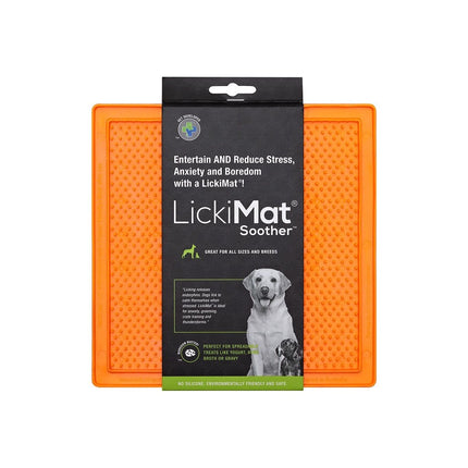 Lickimat soother in orange