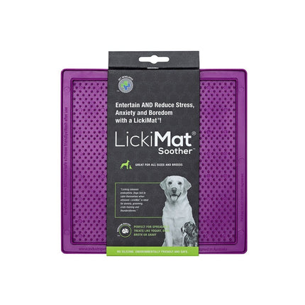 Lickimat soother in purple