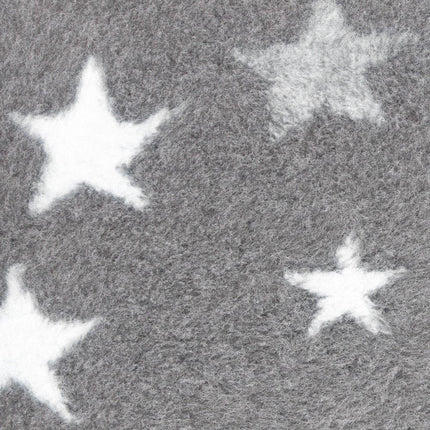 Non slip ProFleece Star pattern  grey white