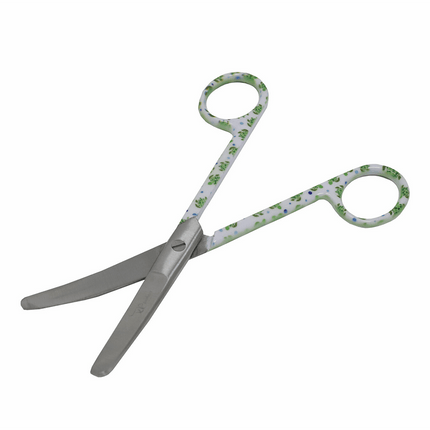 Patterned Dressing Scissors – 5½" Curved Stainless Steel
