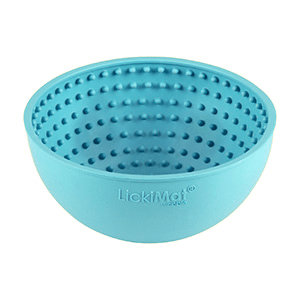 lickimat blue wobble bowl for cats and dogs