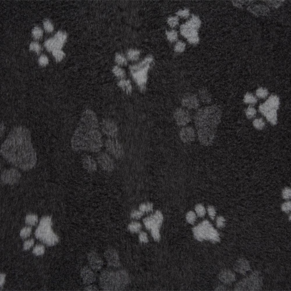 Rolls of charcoal paw print vet bedding by ProFleece
