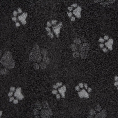 Rolls of charcoal paw print vet bedding by ProFleece