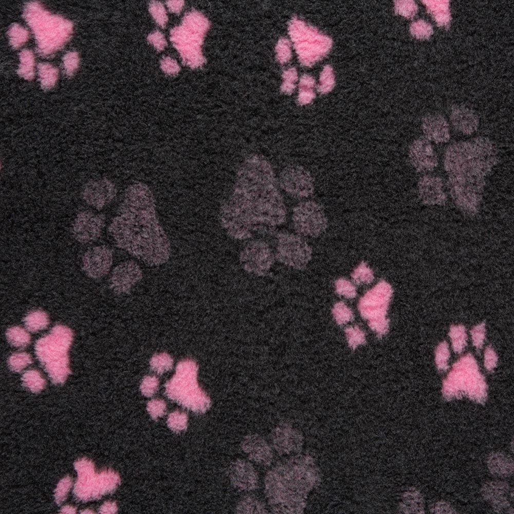 Rolls of charcoal paw print vet bedding by ProFleece
